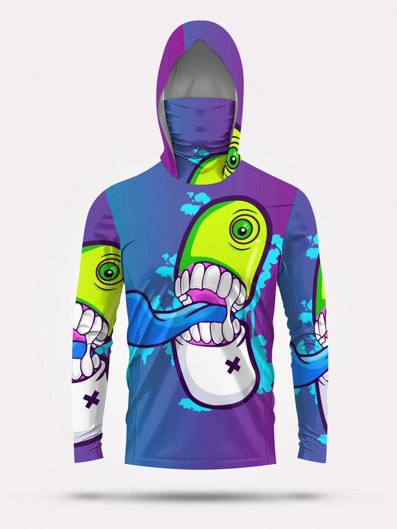 Erkekler için Karikatür Desenl - Fishing Mask Sun Protection incelemesi ve fiyatı