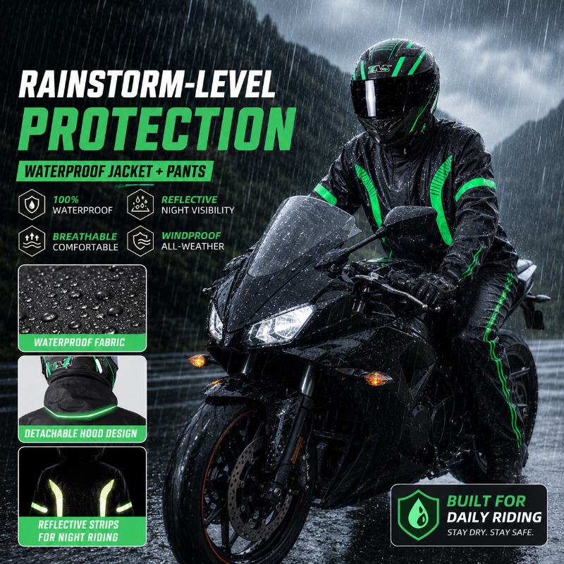 Motosiklet Yağmurluk Seti, Su  - Fishing Rain Suit incelemesi ve fiyatı