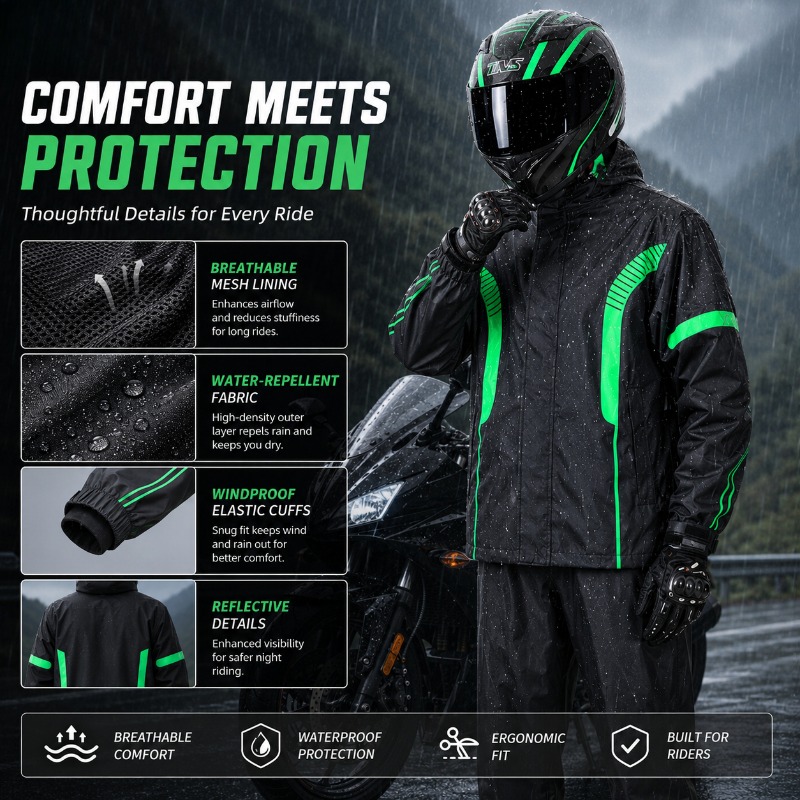Motosiklet Yağmurluk Seti, Su  - Fishing Rain Suit incelemesi ve fiyatı