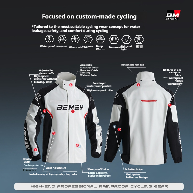 Erkekler için Motosiklet Yağmu - Fishing Rain Suit incelemesi ve fiyatı